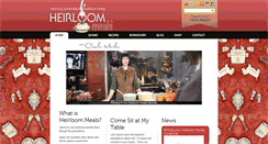 Desktop Screenshot of heirloommeals.com